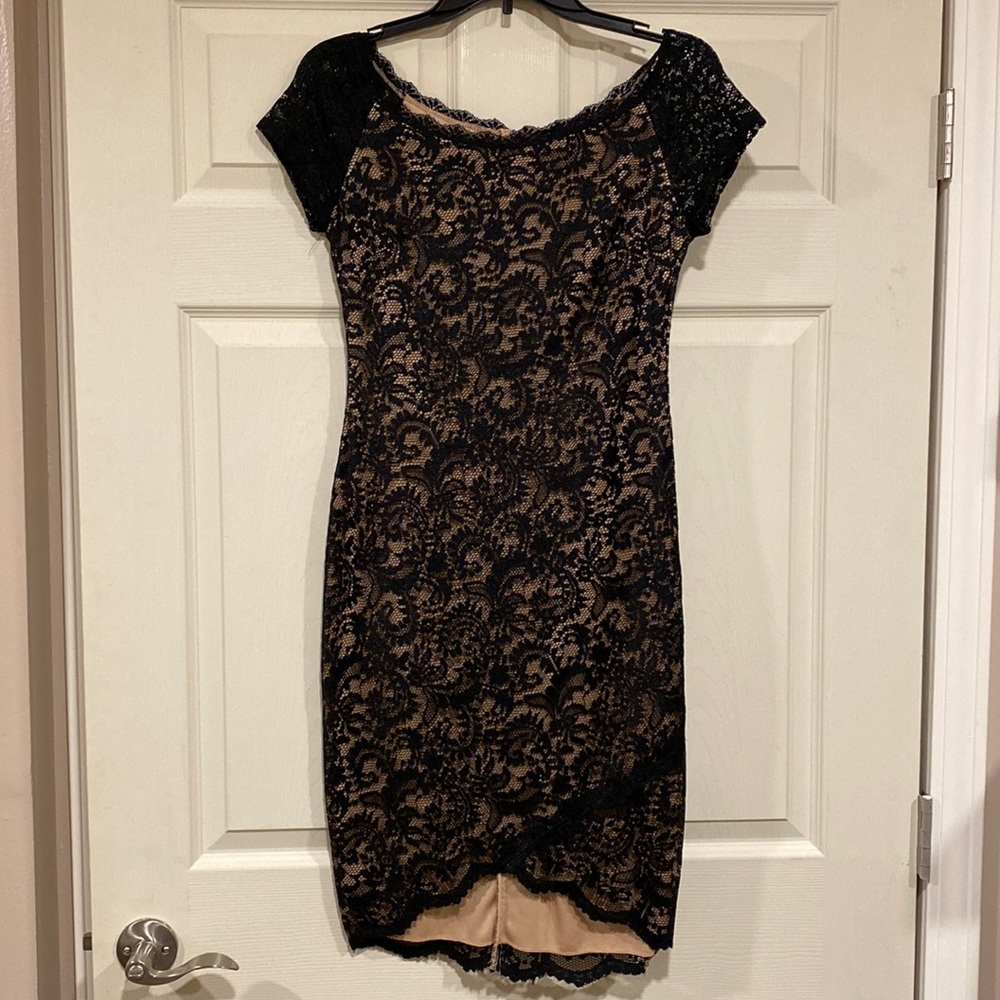 Black lace dress